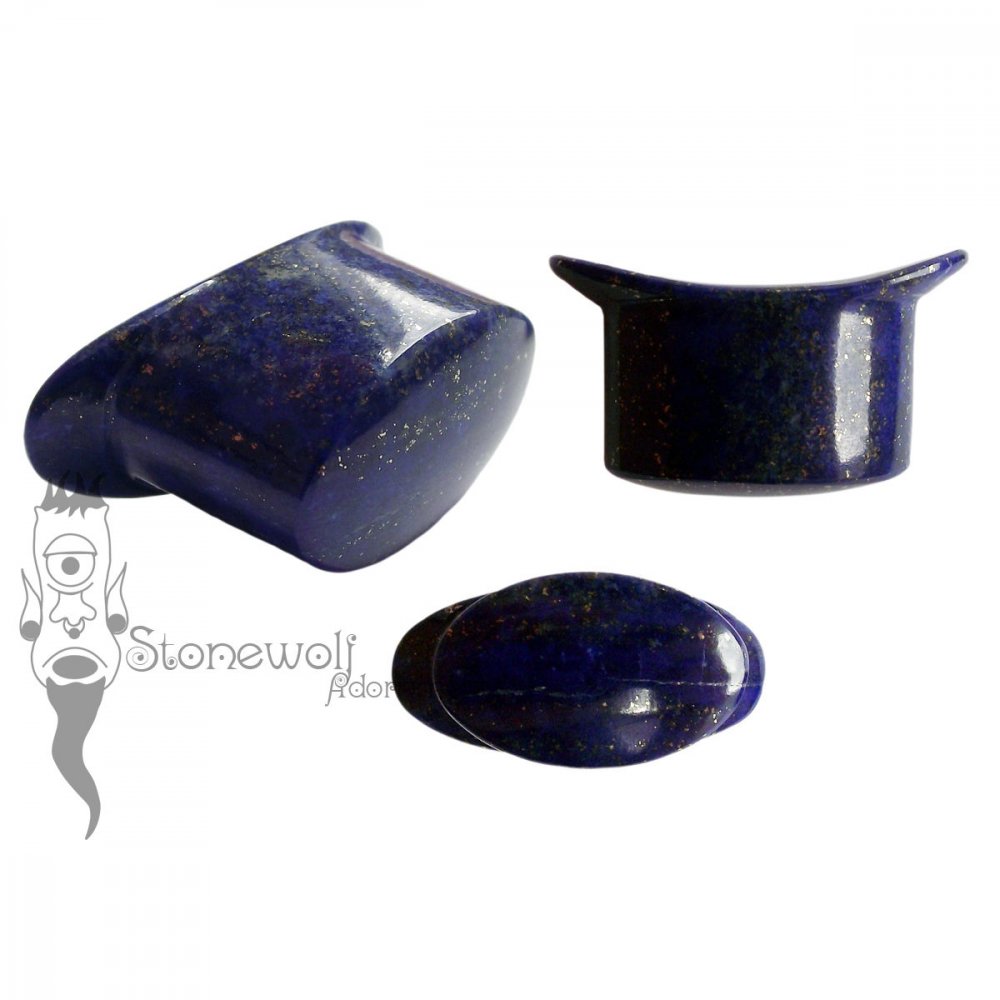 Lapis Lazuli Stone Oval Labret Made to Order - Click Image to Close