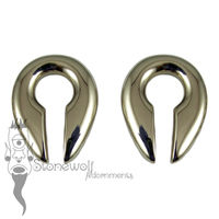 Pair of Bronze Keyhole Ear Weights