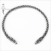 Dragon Torc Necklace 925 Sterling Silver - Made to Order
