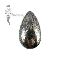 Feathered Pyrite 32mm Teardrop Cabochon