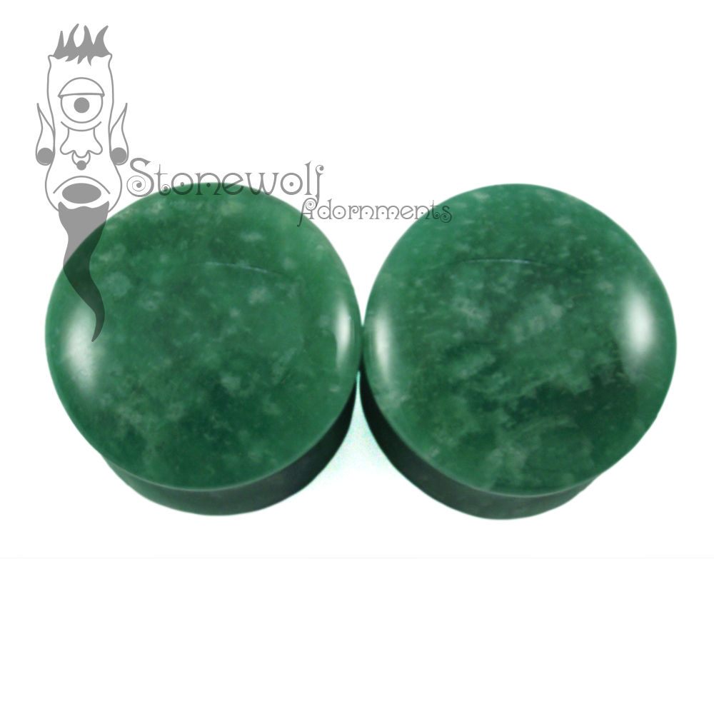 Pair of Amazonite Stone Plugs Double Flared Made to Order - Click Image to Close