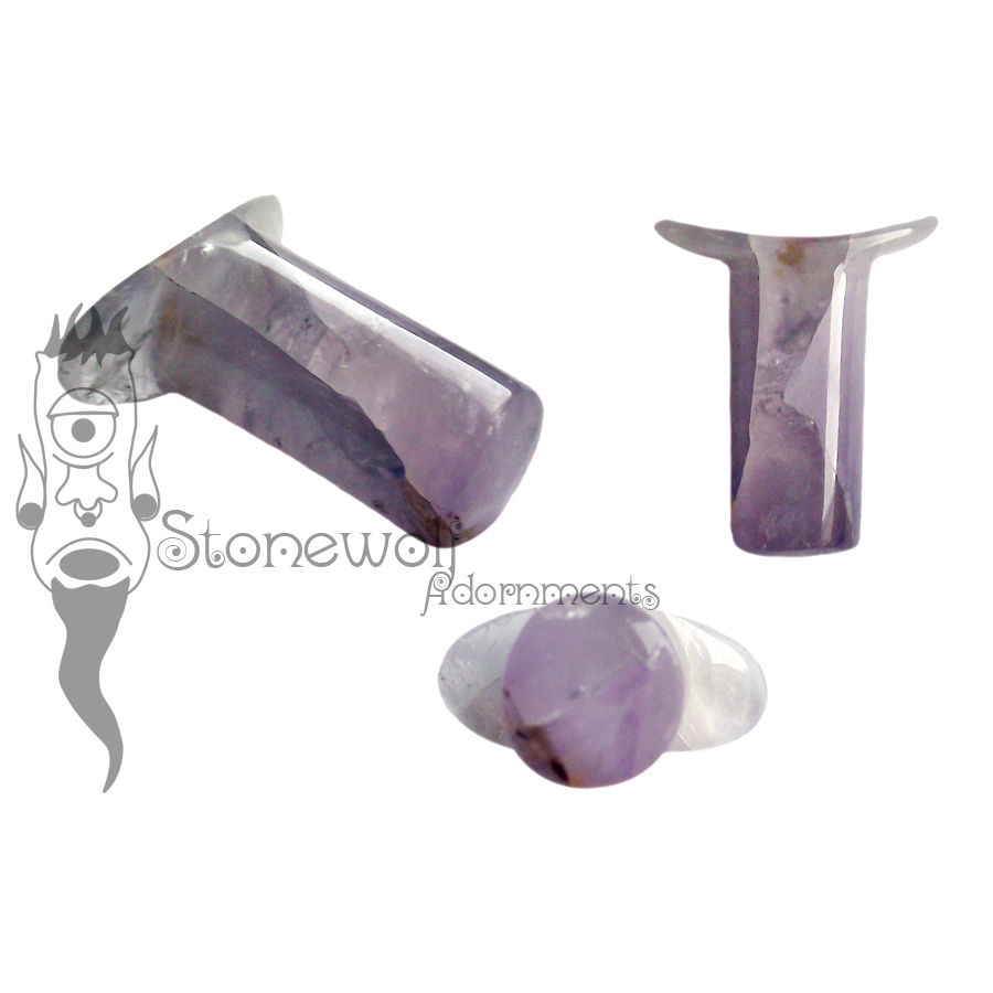 Amethyst Stone Round Labret Made to Order - Click Image to Close