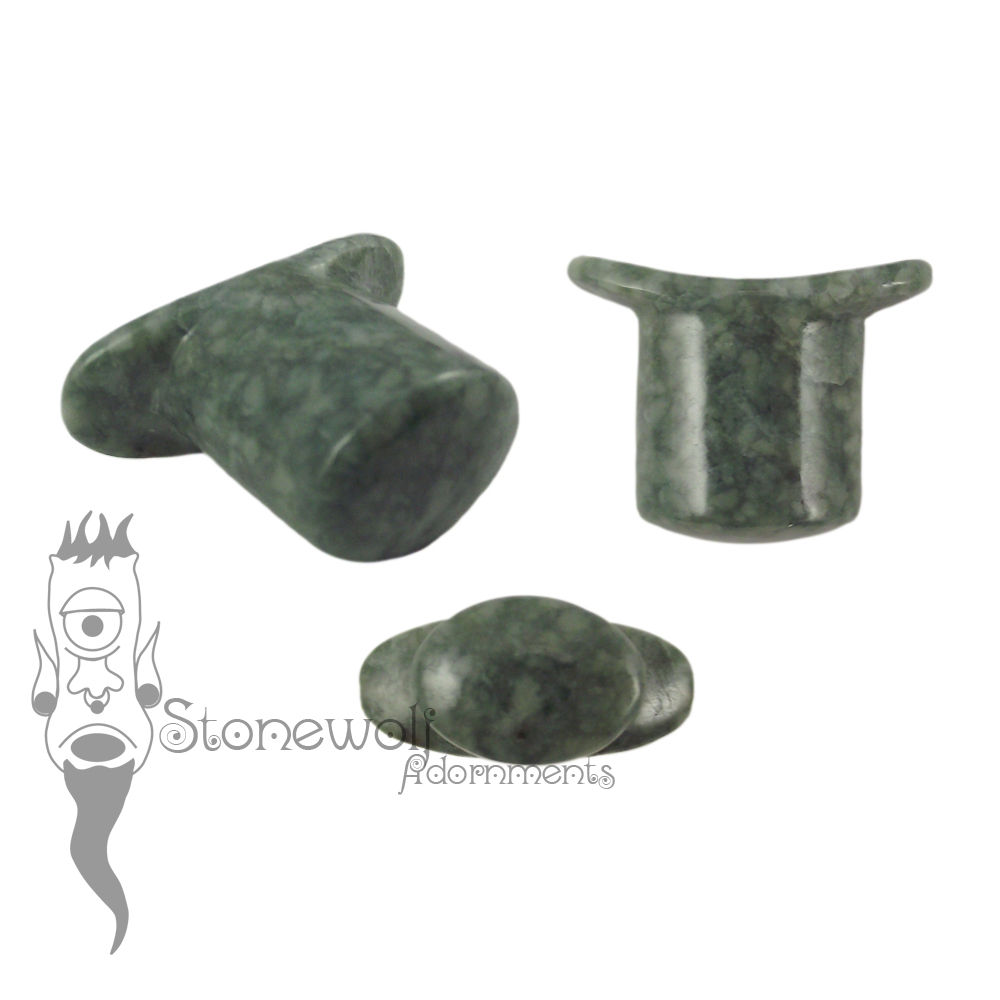 Guatemalan Jadeite Jade Stone Oval Labret Made to Order - Click Image to Close