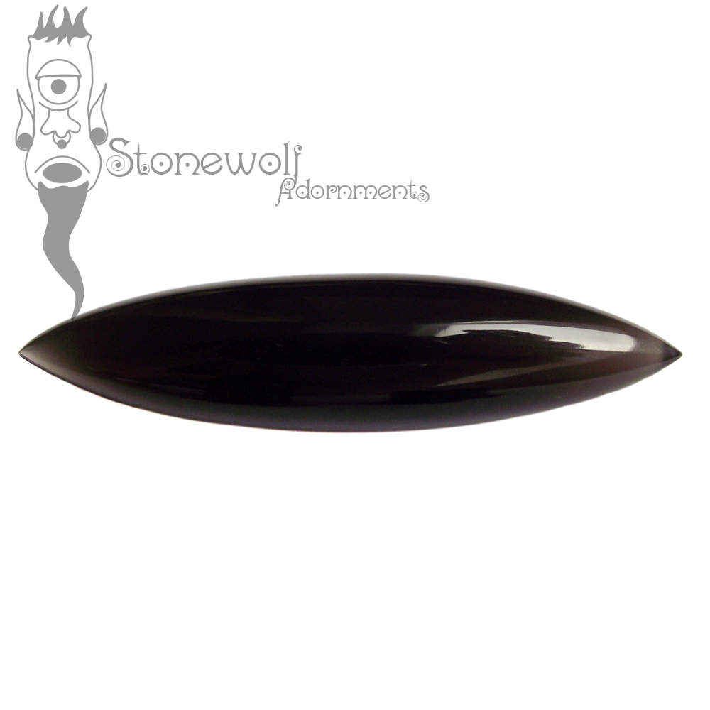 Black Obsidian Septum Spike- Made to Order - Click Image to Close