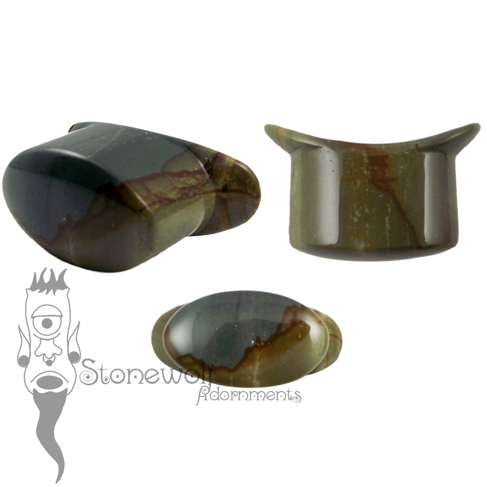 Succor Creek Jasper Stone Oval Labret Made to Order - Click Image to Close