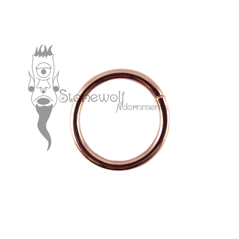 9K Rose Gold 1.2mm Seam Ring with 8mm Internal Diameter 9K Rose Gold 1.2mm Seam Ring with 8mm Internal Diameter