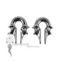 Pair of Silver Paladin Ear Weights