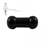 Delrin Threaded Barbell with Rounded Balls for Stretched Tongues