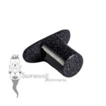 Blue Goldstone Round Glass Labret Made to Order
