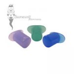 Frosted Glass Round Labret Choice of Colour - Made to Order