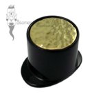 Delrin Lip Plug with Hammered Inlay - Made to Order