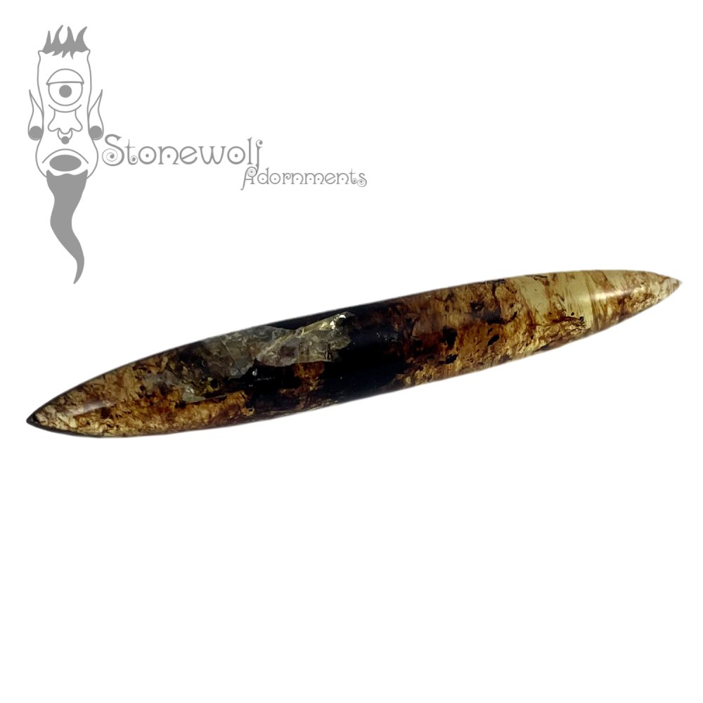 Chiapas Amber 7mm Septum Spike - Ready To Ship