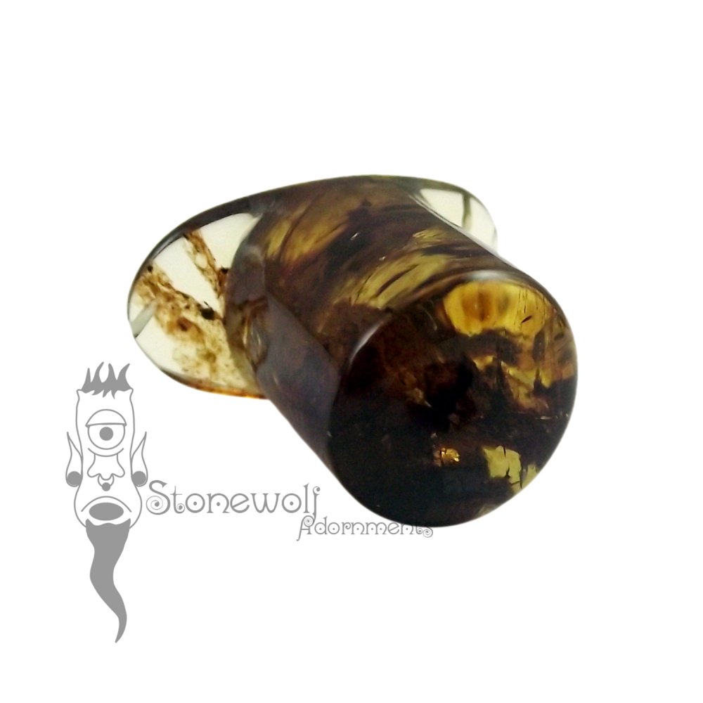 Chiapas Amber Round Labret Made to Order - Click Image to Close