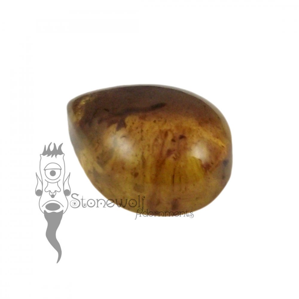 Chiapas Amber 17mm Teardrop Cabochon