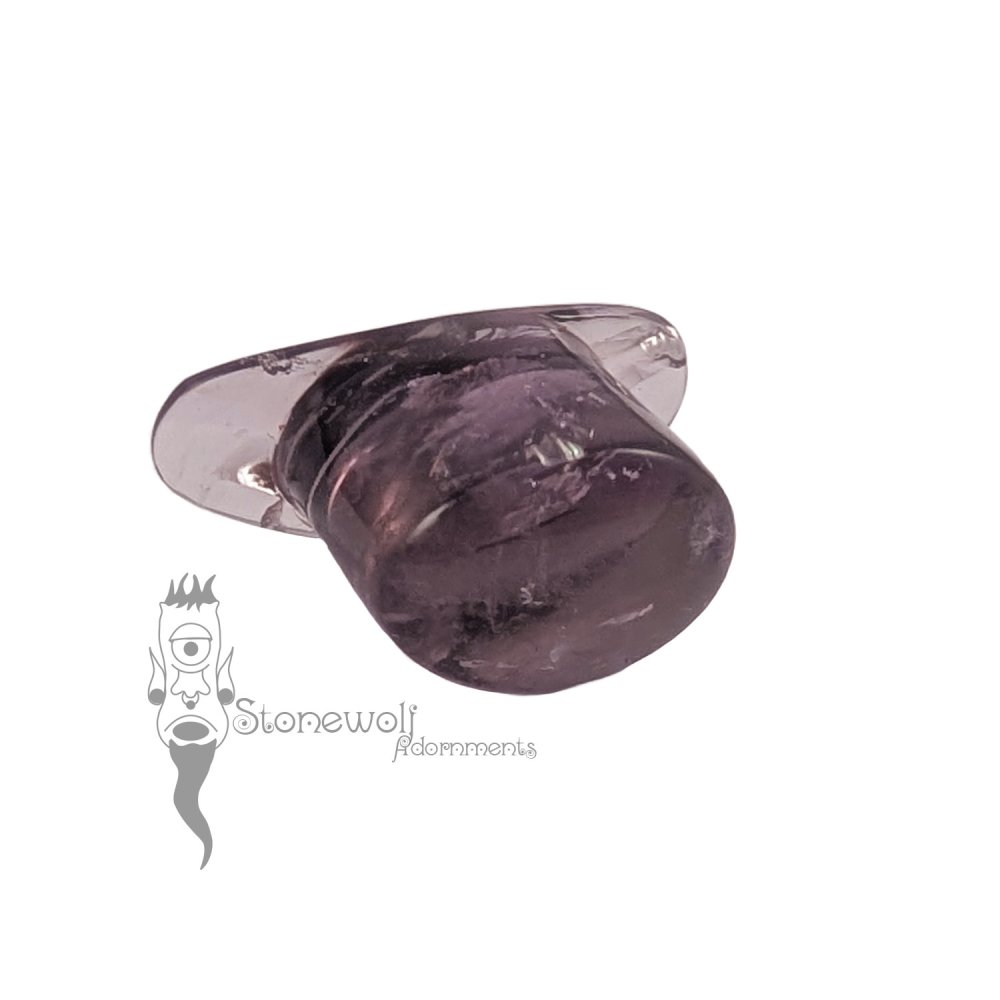Amethyst Oval 14mm Labret - Ready To Ship