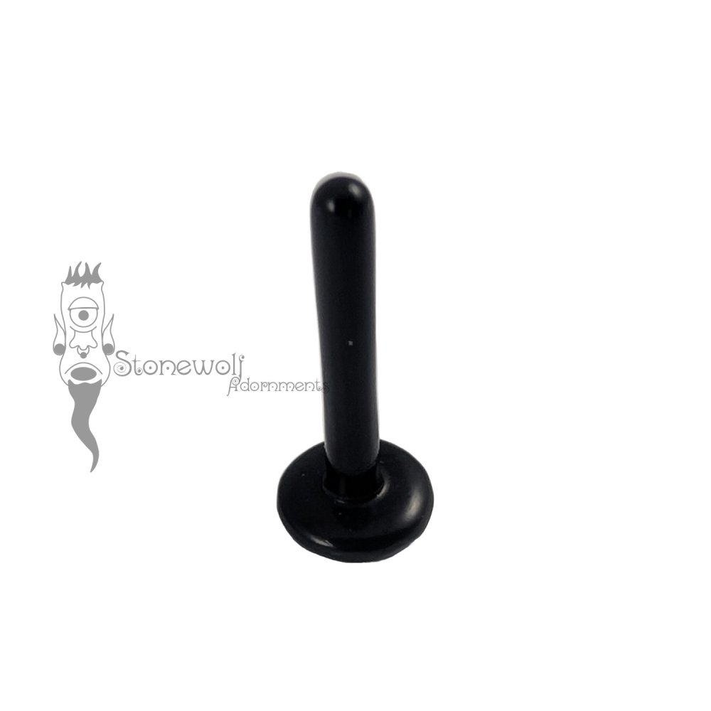 Delrin 2mm by 13mm Round Philtrum Lip Plug- Ready To Ship