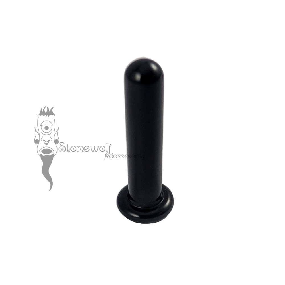 Delrin 4.5mm by 18mm Round Philtrum Lip Plug- Ready To Ship