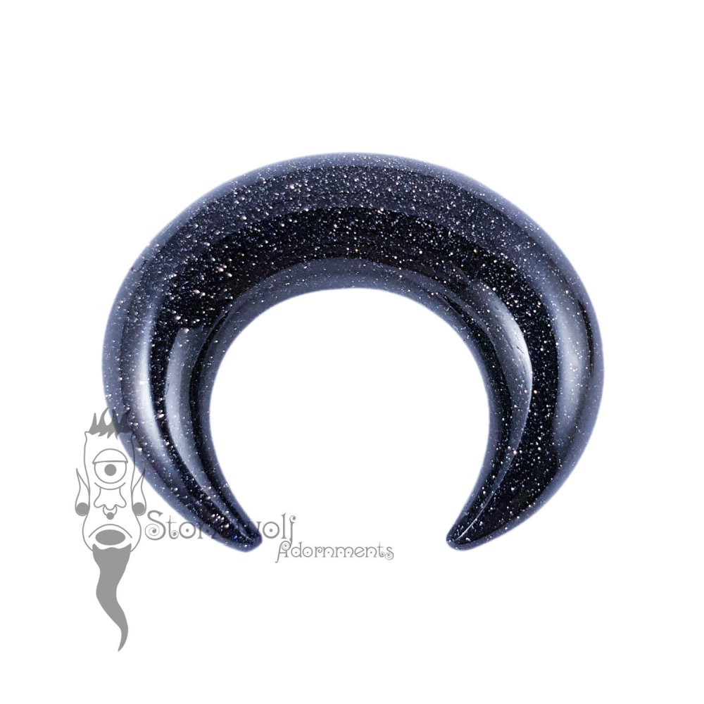 Blue Goldstone Septum Pincher- Made to Order