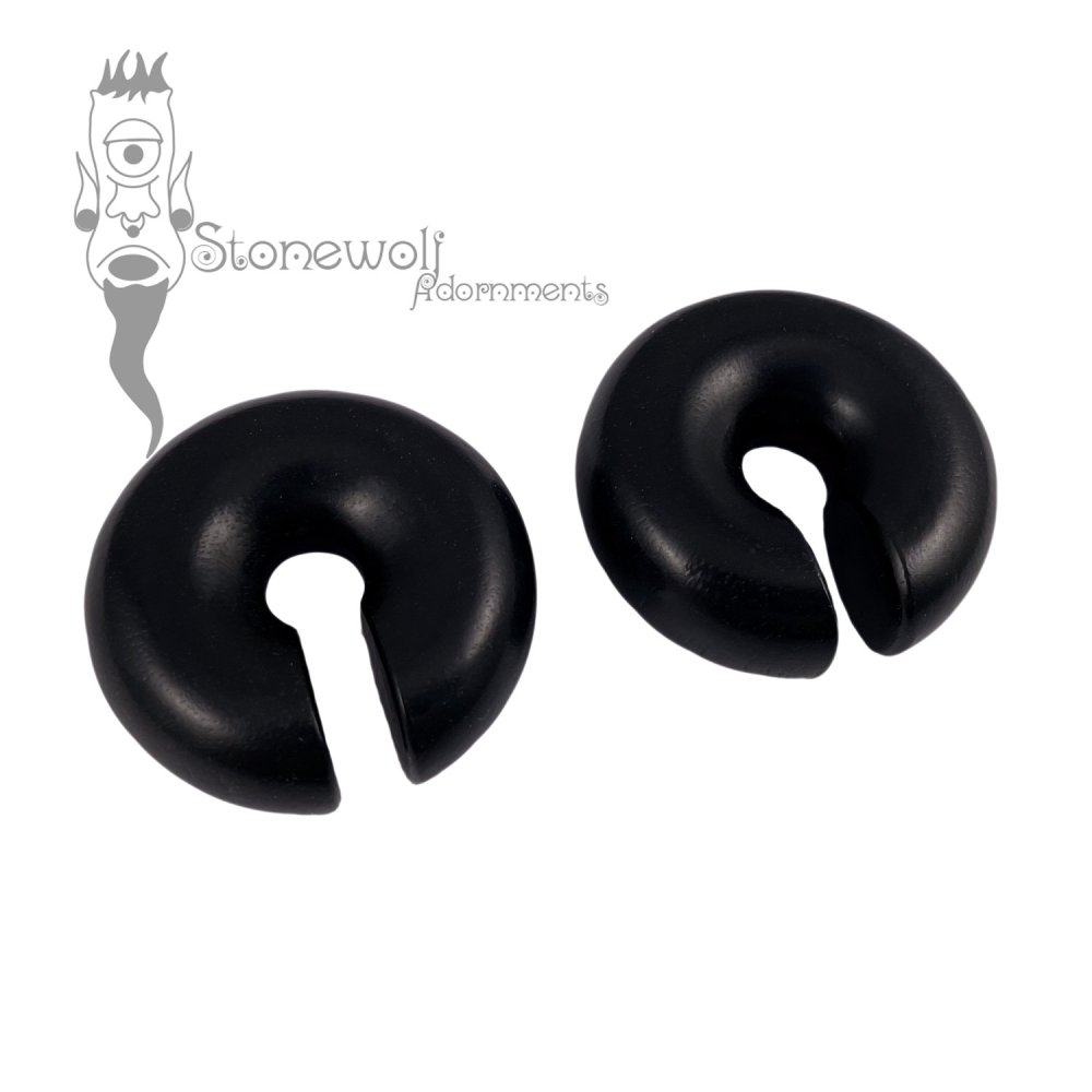 Pair of Black Ebony Hoops CBRs Weights