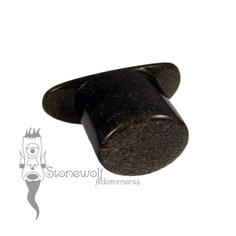 Gold Sheen Obsidian Stone Oval Labret Made to Order