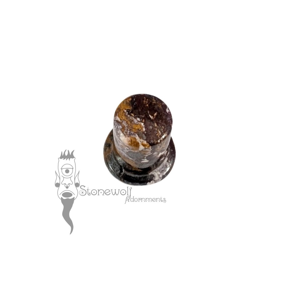 Indian Blanket Jasper Stone 10mm Round Philtrum - Ready To Ship