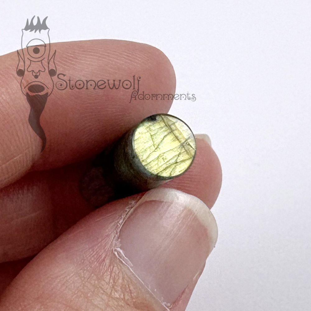 Labradorite 8mm Round Labret - Ready To Ship