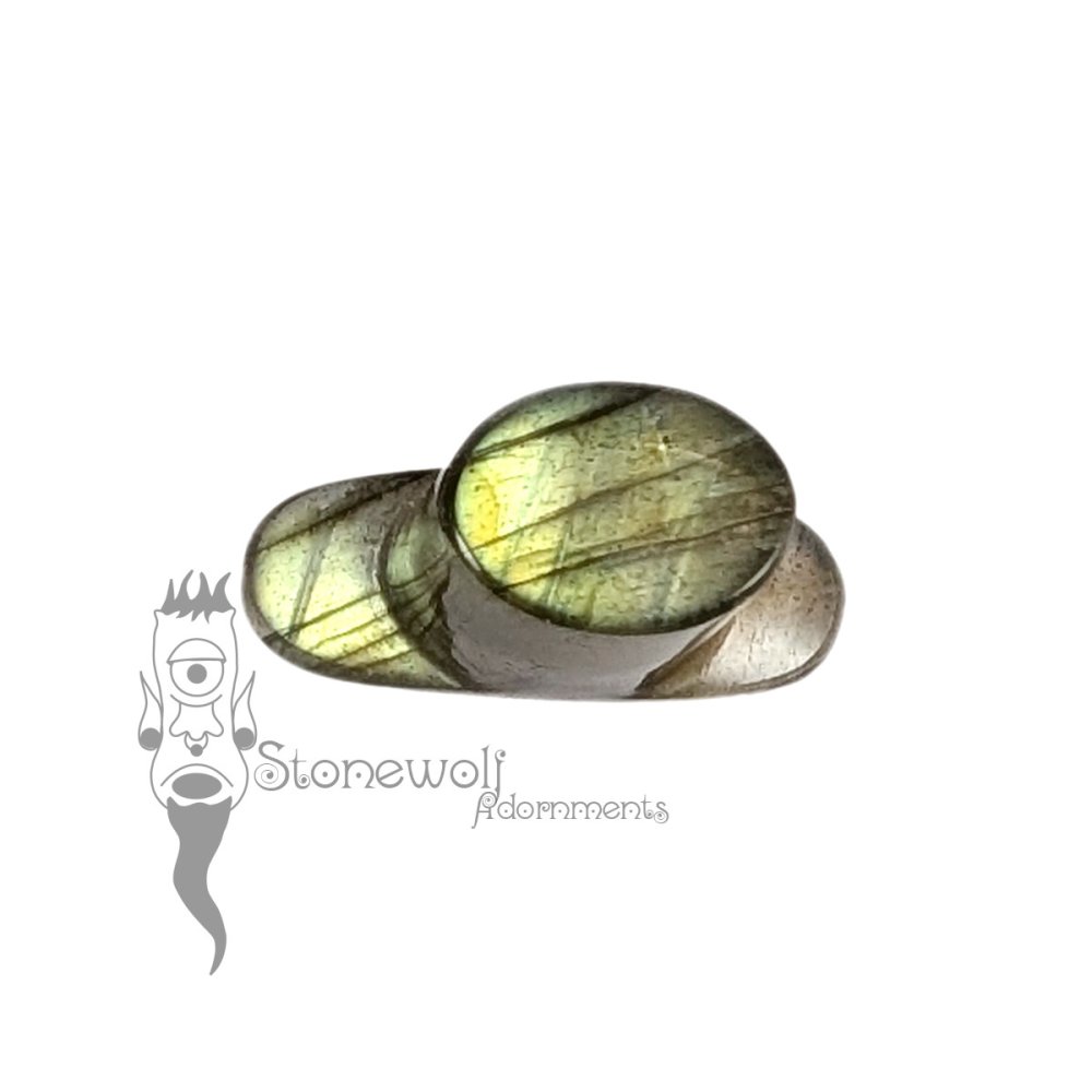 Labradorite 8.5mm Oval Labret - Ready To Ship