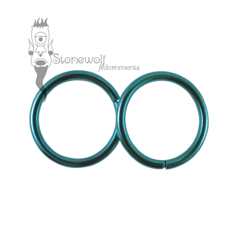 Niobium Anodized Seam Ring - Made to Order