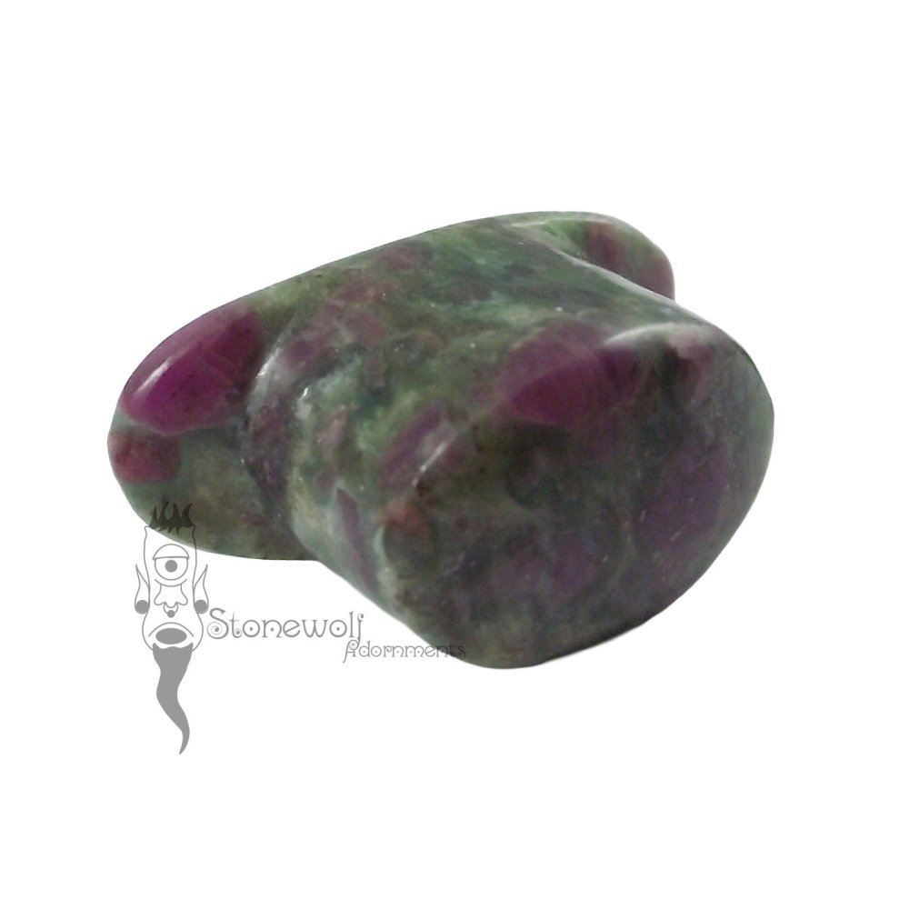Ruby in Fuchsite Stone Oval Labret Made to Order