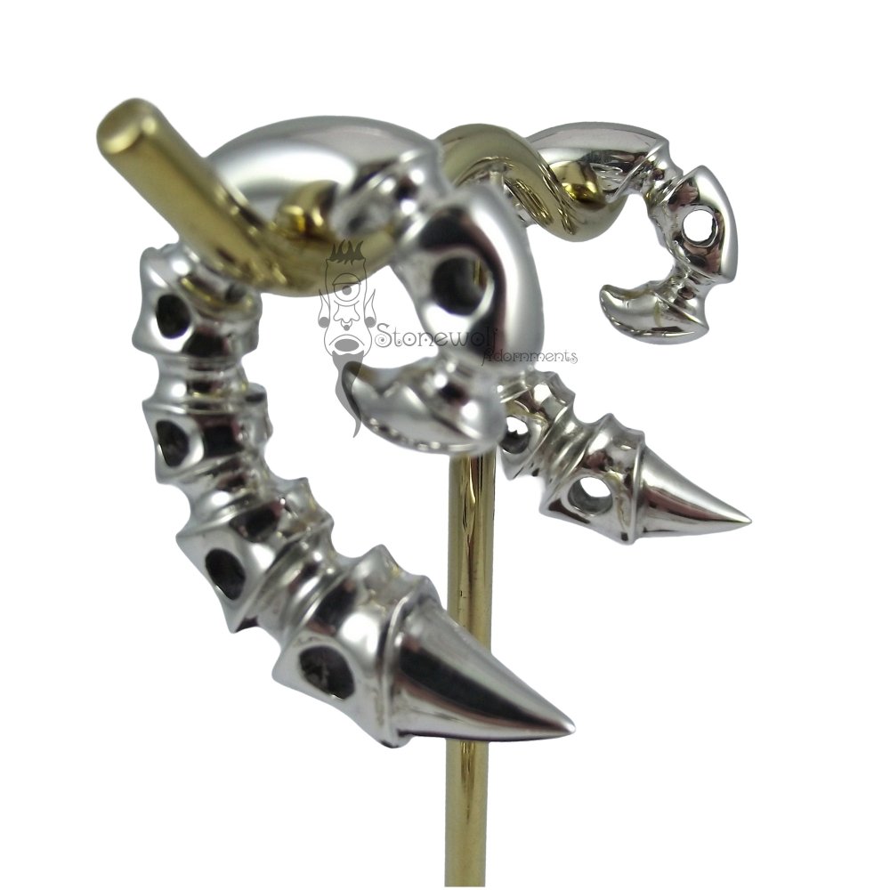 Pair of Bronze Spinal Ear Weights