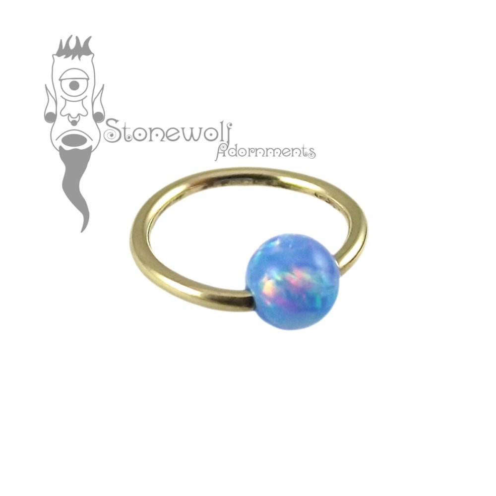 Synthetic Opal CBR Bead - OP74 Multi Cornflower 4mm