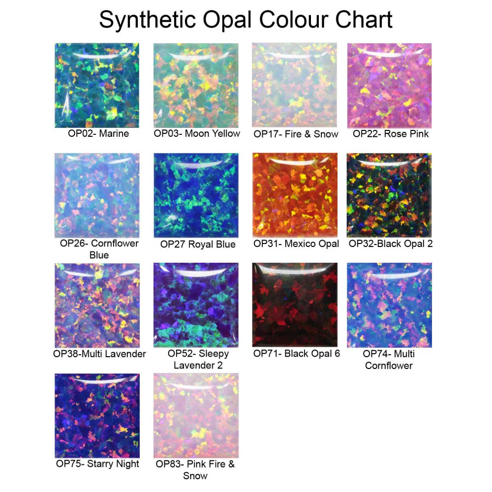 Synthetic Opal CBR Bead - OP74 Multi Cornflower 4mm