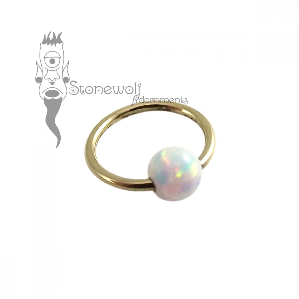 Synthetic Opal CBR Bead - OP17 Fire & Snow 4mm - Click Image to Close