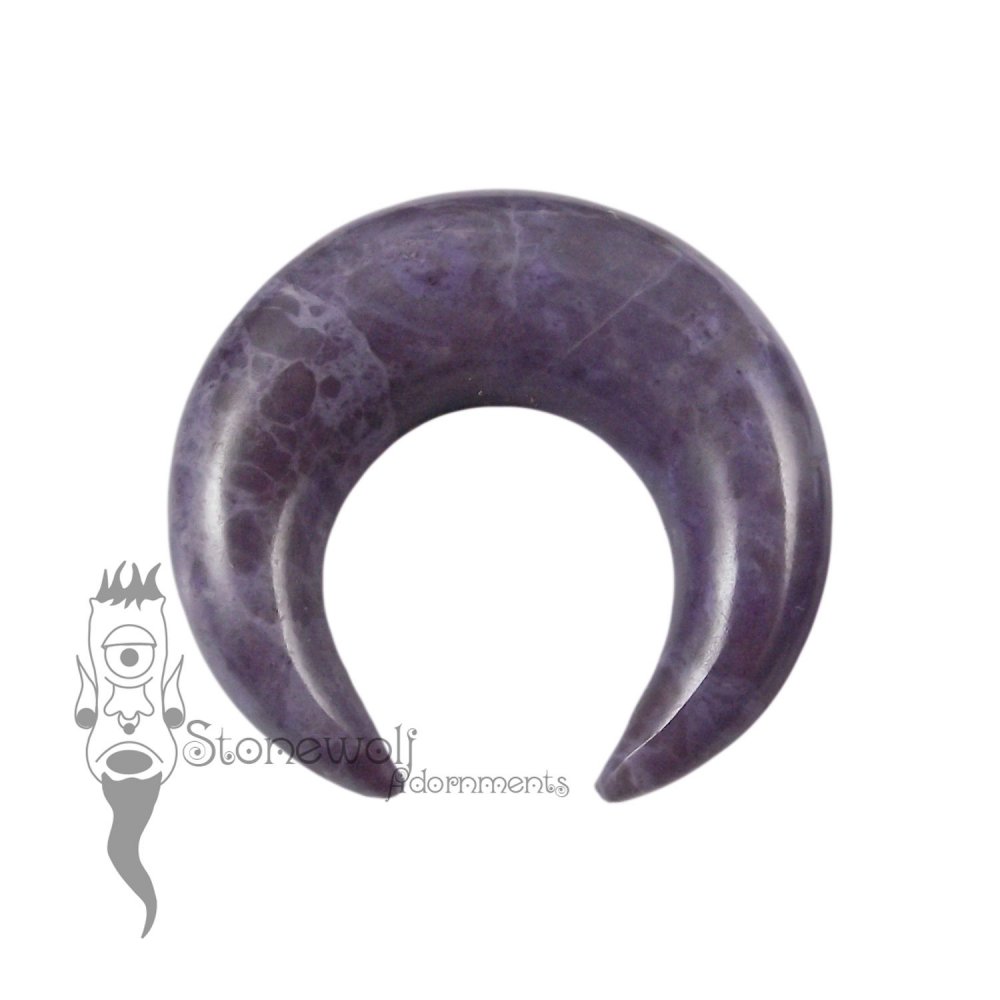 Turkish Purple Jadeite Septum Pincher- Made to Order - Click Image to Close