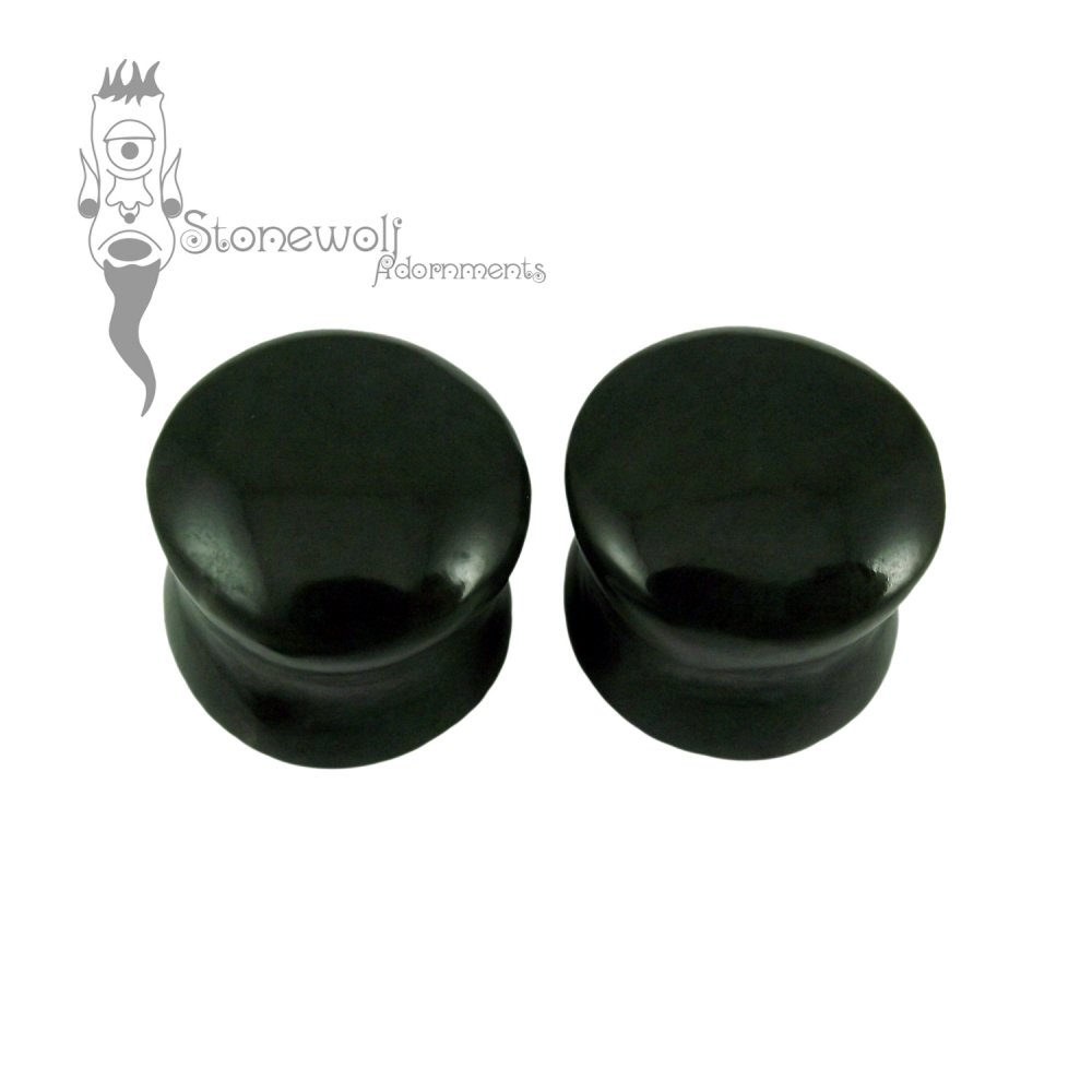 Blue Washington Jade 16mm Double Flared Plugs - Ready To Ship