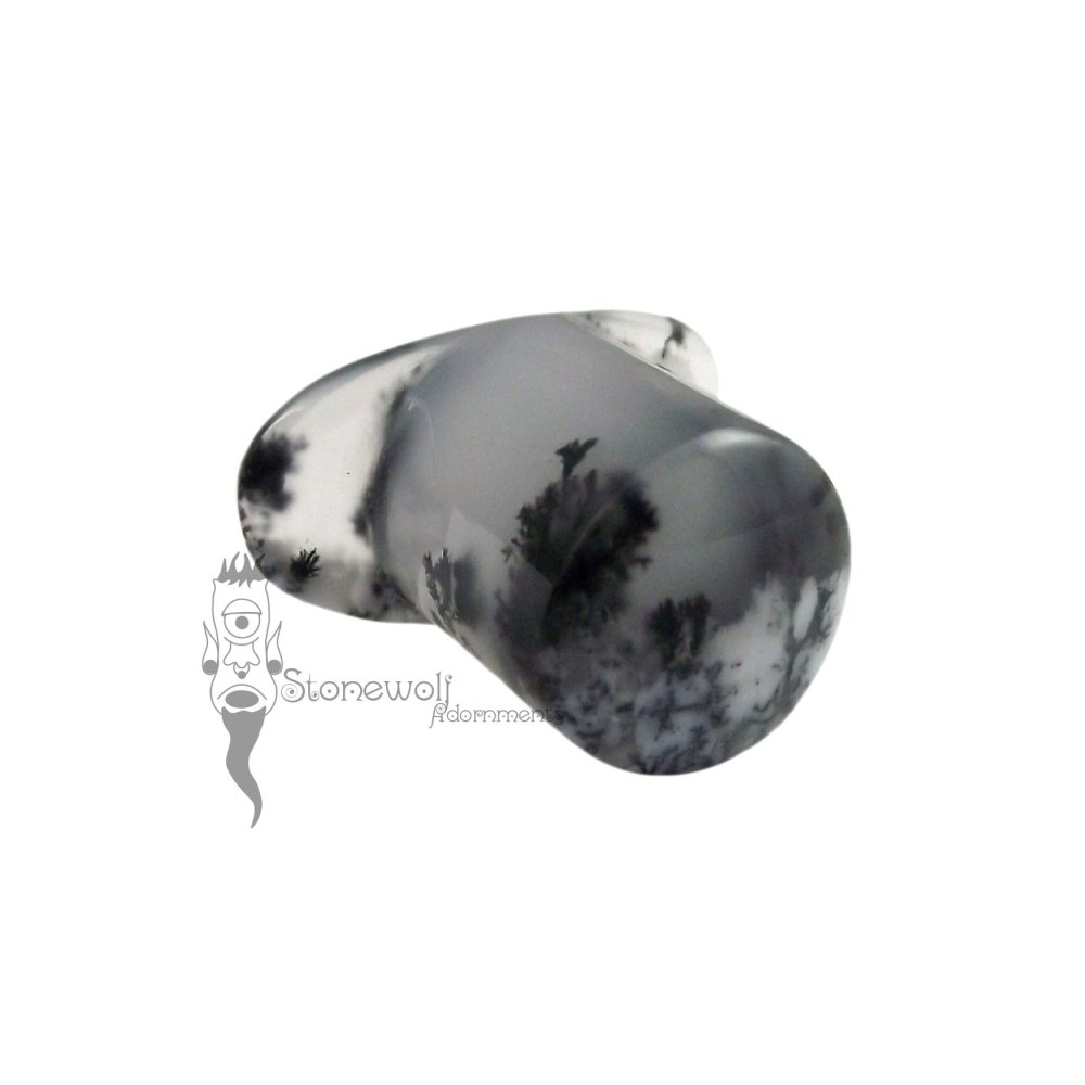 White Common Opal Stone Round Labret Made to Order
