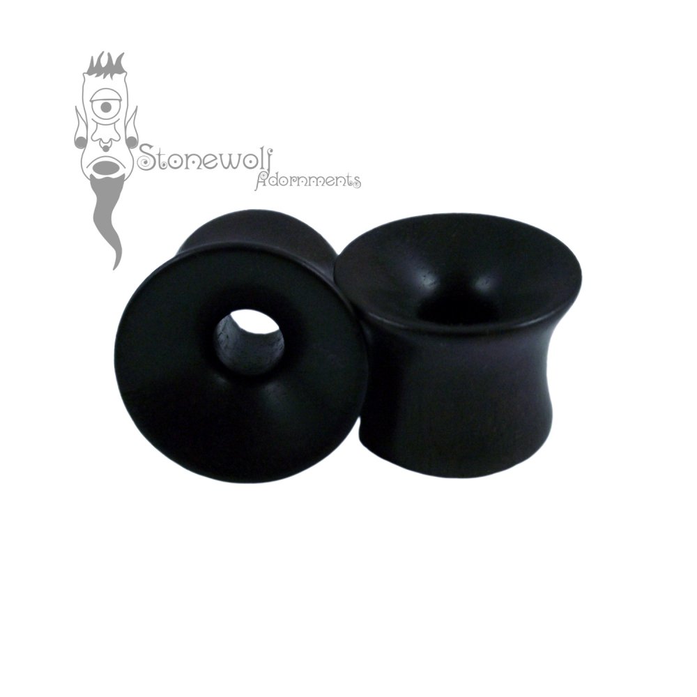 Pair of Wood Trumpet Flared Eyelets Made to Order