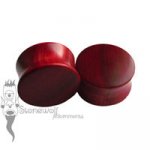 Pair of Pink Ivory Wood Plugs Double Flared Made to Order