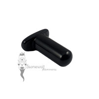 Delrin 6mm by 12mm Labret Curved T-back Lip Plug - Ready to Ship