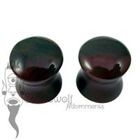 Bloodstone 10mm Double Flared Plugs - Ready To Ship