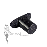 Blue Goldstone Round Glass Labret Made to Order