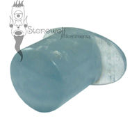Blue Onyx Stone Round Labret Made to Order