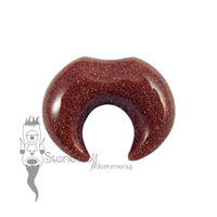Brown Goldstone Septum Pincher- Made to Order