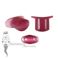 Cats Eye Glass Oval Labret Choice of Colour - Made to Order