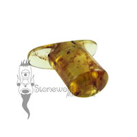 Chiapas Amber Oval Labret Made to Order