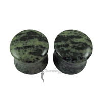 Pair of Cobra Quartz Stone Plugs Double Flared Made to Order