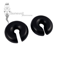 Pair of Black Ebony Hoops CBRs Weights