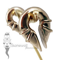 Pair of Bronze Electromagnet Ear Weights