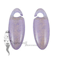 Gorilla Glass Lavender Gold Deluxe Dichroic Small Cocoon Weights