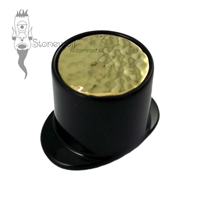 Delrin Lip Plug with Hammered Inlay - Made to Order